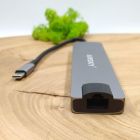 Мультифункціональний Type-C-хаб Airsky HC-13LC 7в1 HDMI/SD/MicroSD/USB 3.0/RJ45(зас.тов.)