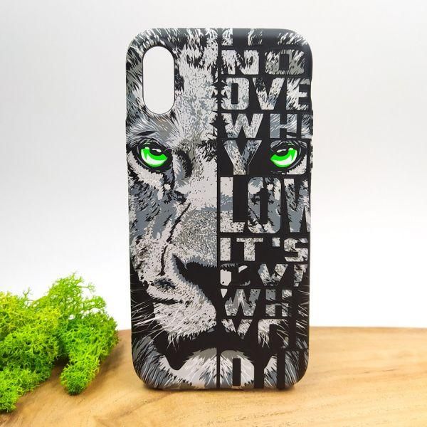 Люмінесцентний чохол LUXO FACE KING LION iPhone XS(зас.тов.)