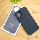 Чохол  Silicone Case with MagSafe для iPhone 14 Plus Black(зас.тов.)