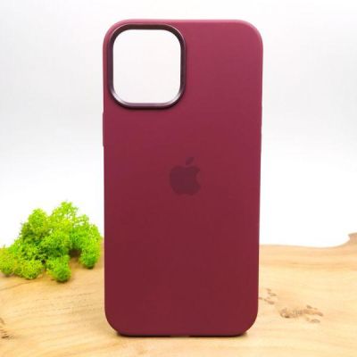 Чохол  Silicone Case with MagSafe для iPhone 12 Pro Max Plum
