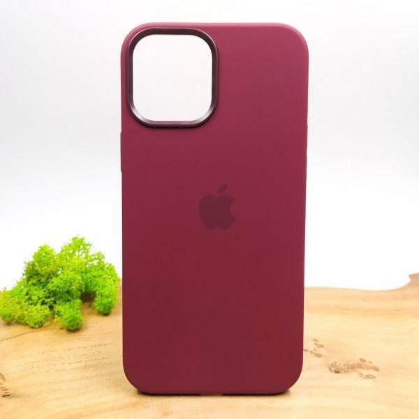 Чохол  Silicone Case with MagSafe для iPhone 12 Pro Max Plum