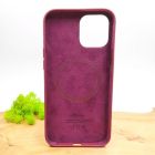 Чохол  Silicone Case with MagSafe для iPhone 12 Pro Max Plum