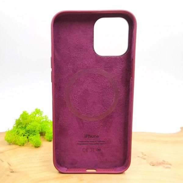 Чохол  Silicone Case with MagSafe для iPhone 12 Pro Max Plum