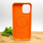 Чохол  Silicone Case with MagSafe для iPhone 12 Pro Max Kumquat(зас.тов.)