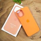 Чохол  Silicone Case with MagSafe для iPhone 12 Pro Max Kumquat(зас.тов.)