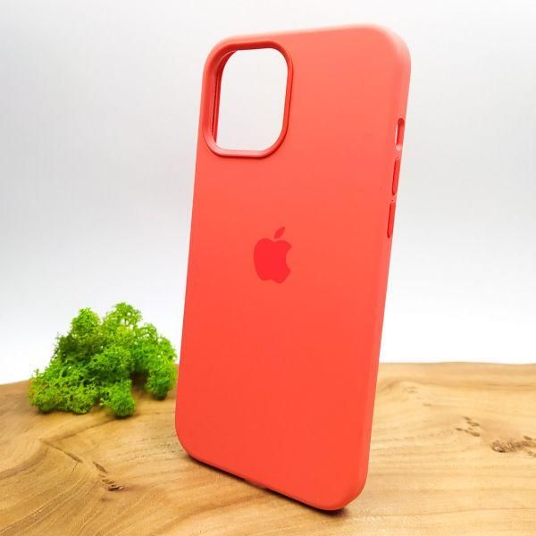 Чохол  Silicone Case with MagSafe для iPhone 12 Pro Max Pink Citrus(зас.тов.)