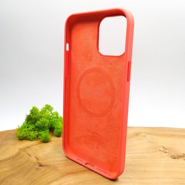 Чохол  Silicone Case with MagSafe для iPhone 12 Pro Max Pink Citrus(зас.тов.)