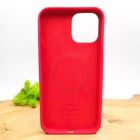 Чохол  Silicone Case with MagSafe для iPhone 12 Pro Max Red(зас.тов.)