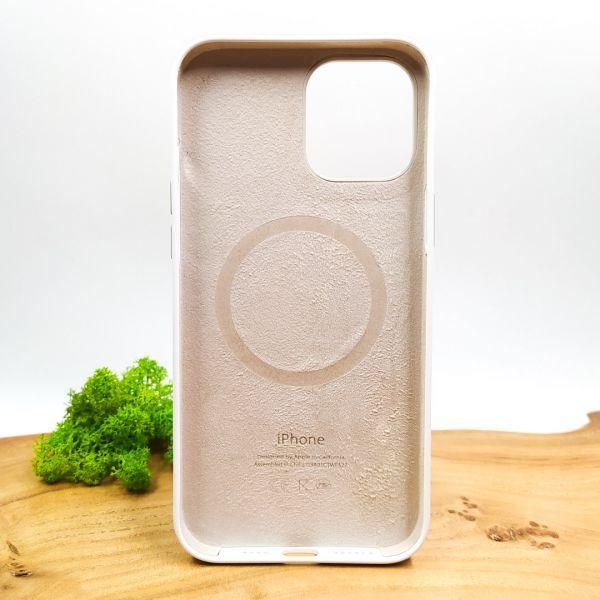 Чохол  Silicone Case with MagSafe для iPhone 12 Pro Max White(зас.тов.)