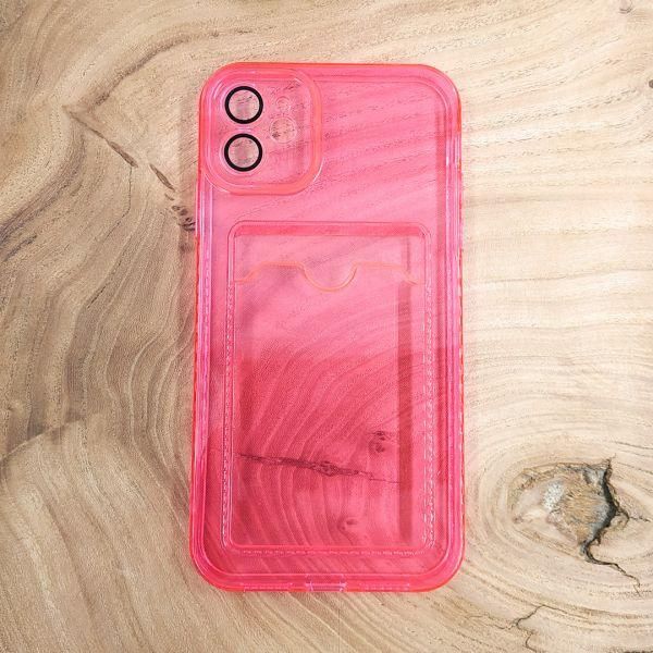 Чохол із кишенею для картки iPhone 11 Pink
