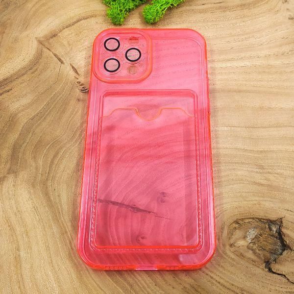 Чохол із кишенею для картки iPhone 12 Pro Pink