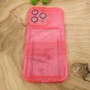 Чохол із кишенею для картки iPhone 13 Pro Pink(зас.тов.)