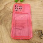 Чохол із кишенею для картки iPhone 13 Pro Pink(зас.тов.)