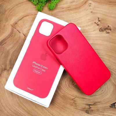 Шкіряний Чохол Molan Leather Case для iPhone 12 Mini Red(зас.тов.)