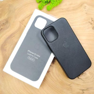 Шкіряний Чохол Molan Leather Case для iPhone 12 Mini Black(зас.тов.)