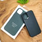 Шкіряний Чохол Molan Leather Case для iPhone 12 Mini Pine Green(зас.тов.)