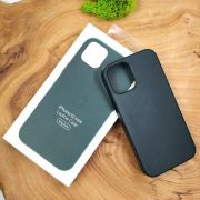 Шкіряний Чохол Molan Leather Case для iPhone 12 Mini Pine Green(зас.тов.)