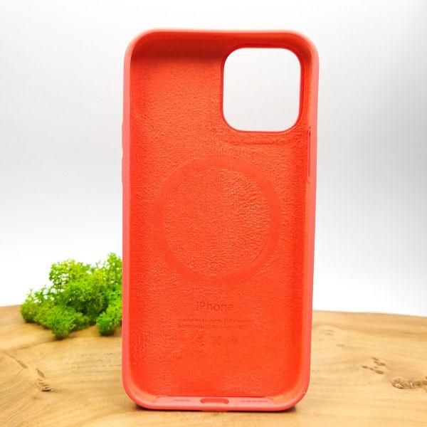 Чохол  Silicone Case with MagSafe для iPhone 12/12 Pro Pink Citrus(зас.тов.)