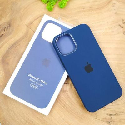 Чохол  Silicone Case with MagSafe для iPhone 12/12 Pro Deep Navy