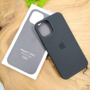 Чохол  Silicone Case with MagSafe для iPhone 12/12 Pro Black
