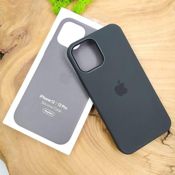 Чохол  Silicone Case with MagSafe для iPhone 12/12 Pro Black