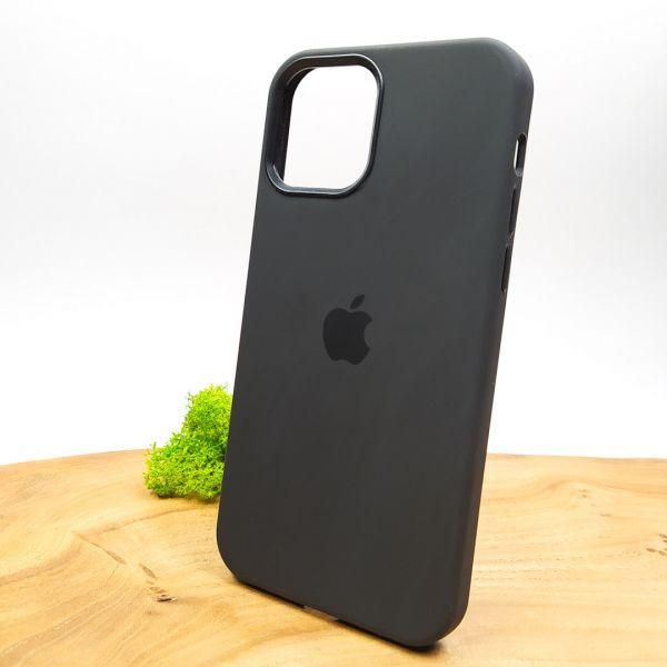 Чохол  Silicone Case with MagSafe для iPhone 12/12 Pro Black