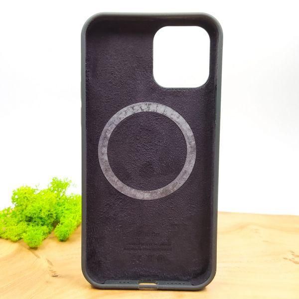 Чохол  Silicone Case with MagSafe для iPhone 12/12 Pro Black