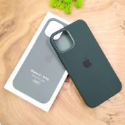 Чохол  Silicone Case with MagSafe для iPhone 12/12 Pro Cyprus Green(зас.тов.)