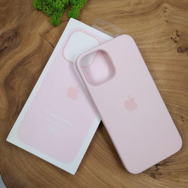 Чохол  Silicone Case with MagSafe для iPhone 13 Pro Max Chalk Pink(зас.тов.)