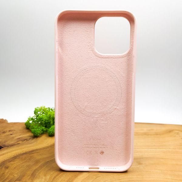 Чохол  Silicone Case with MagSafe для iPhone 13 Pro Max Chalk Pink(зас.тов.)