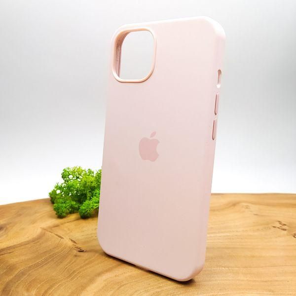 Чохол  Silicone Case with MagSafe для iPhone 13 Chalk Pink