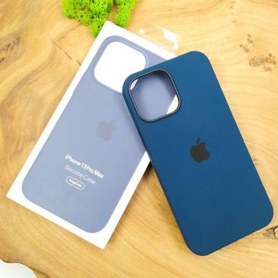 Чохол  Silicone Case with MagSafe для iPhone 13 Pro Max Abyss Blue