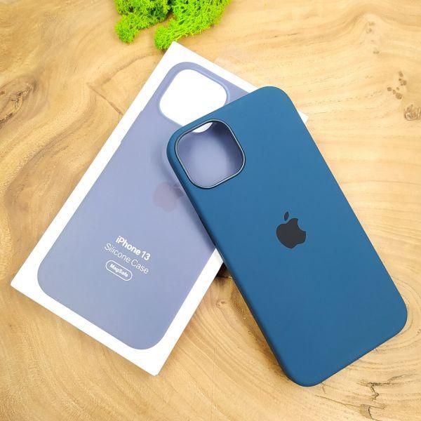 Чохол  Silicone Case with MagSafe для iPhone 13 Abyss Blue