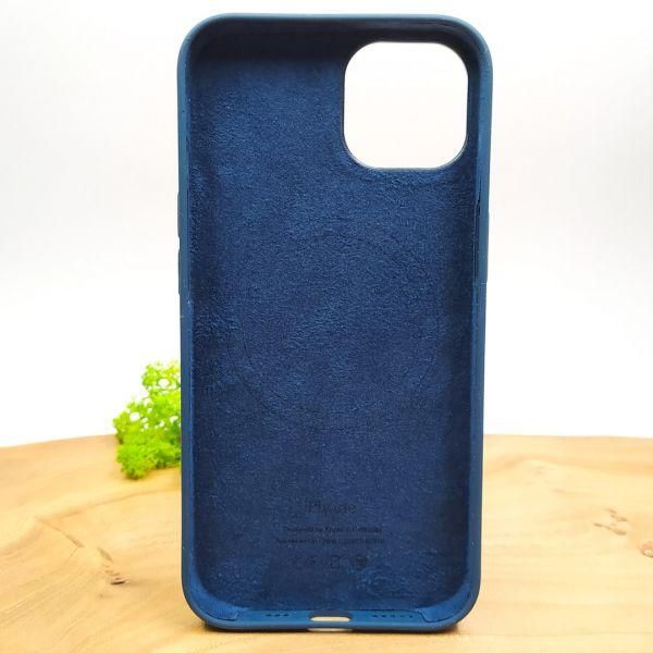 Чохол  Silicone Case with MagSafe для iPhone 13 Abyss Blue