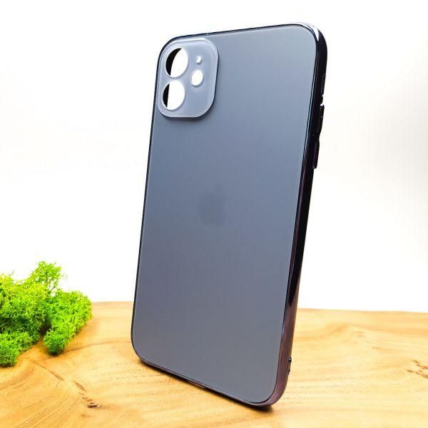 Матовий скляний чохол Glass case для iPhone 11 Sierra Blue(зас.тов.)