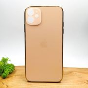 Матовий скляний чохол Glass case для iPhone 11 Gold(зас.тов.)