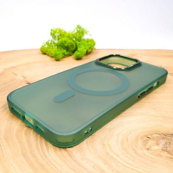 Чохол Baseus Smoke case Matte with MagSafe для iPhone 13 Pro Green(зас.тов.)