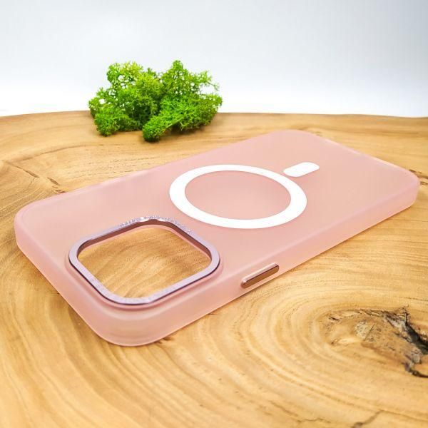 Чохол Baseus Smoke case Matte with MagSafe для iPhone 13 Pro Max Pink
