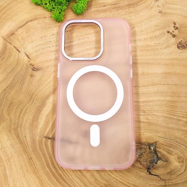 Чохол Baseus Smoke case Matte with MagSafe для iPhone 14 Pro Pink