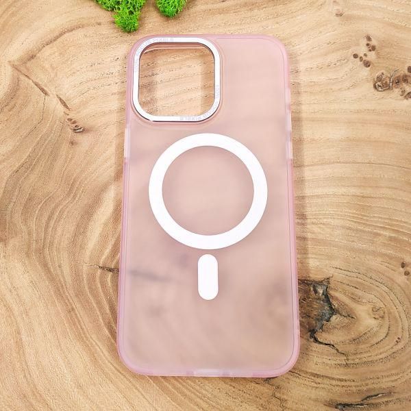 Чохол Baseus Smoke case Matte with MagSafe для iPhone 14 Pro Max Pink