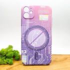 Люмінесцентний чохол Berlia case with MagSafe для iPhone 11 Pink(зас.тов.)