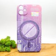 Люмінесцентний чохол Berlia case with MagSafe для iPhone 11 Pink(зас.тов.)