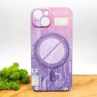 Люмінесцентний чохол Berlia case with MagSafe для iPhone 13 Pink(зас.тов.)