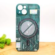 Люмінесцентний чохол Berlia case with MagSafe для iPhone 13 Green(зас.тов.)