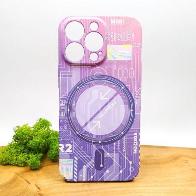 Люмінесцентний чохол Berlia case with MagSafe для iPhone 13 Pro Pink(зас.тов.)
