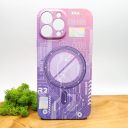 Люмінесцентний чохол Berlia case with MagSafe для iPhone 13 Pro Max Pink(зас.тов.)