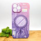 Люмінесцентний чохол Berlia case with MagSafe для iPhone 13 Pro Max Pink(зас.тов.)