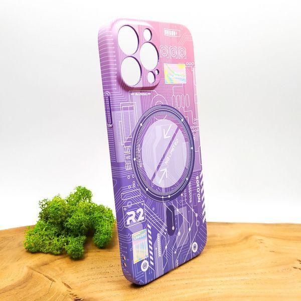 Люмінесцентний чохол Berlia case with MagSafe для iPhone 13 Pro Max Pink(зас.тов.)