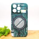 Люмінесцентний чохол Berlia case with MagSafe для iPhone 14 Pro Green(зас.тов.)