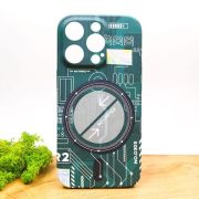 Люмінесцентний чохол Berlia case with MagSafe для iPhone 14 Pro Green(зас.тов.)